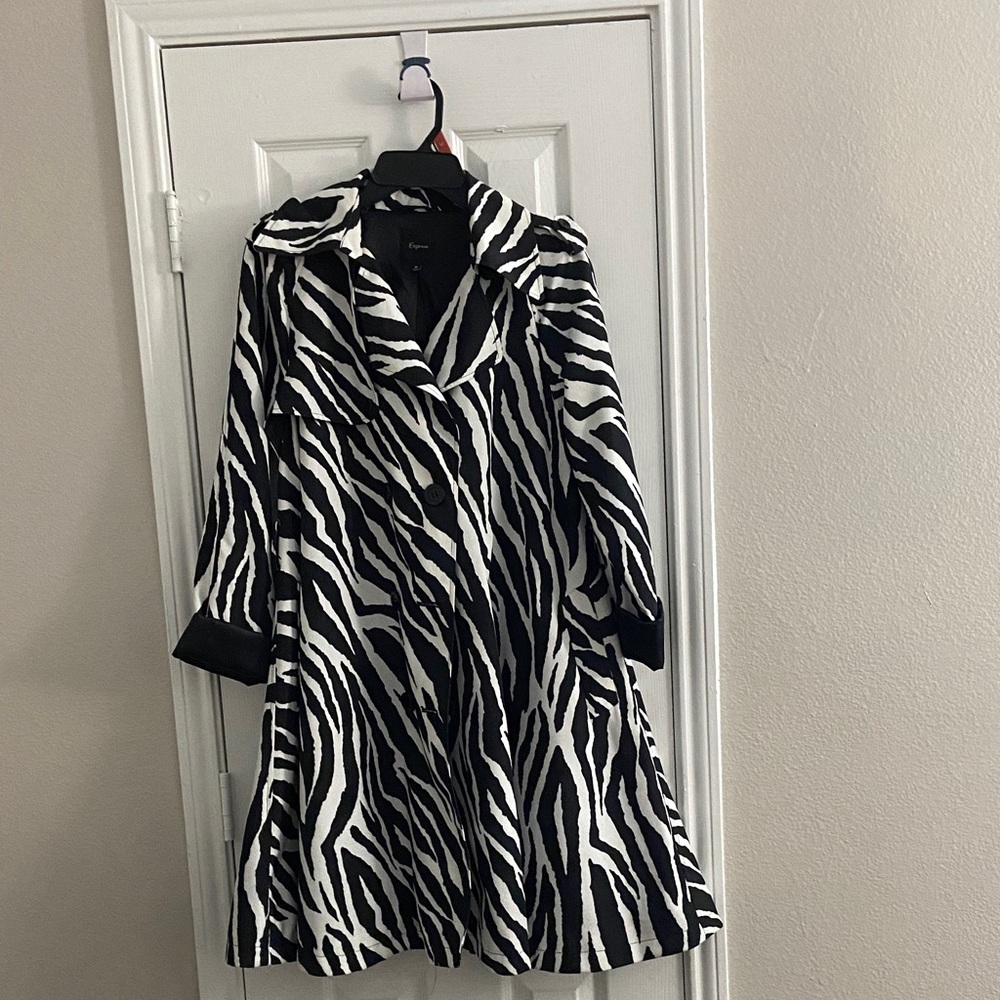 Express Black Trench Coat